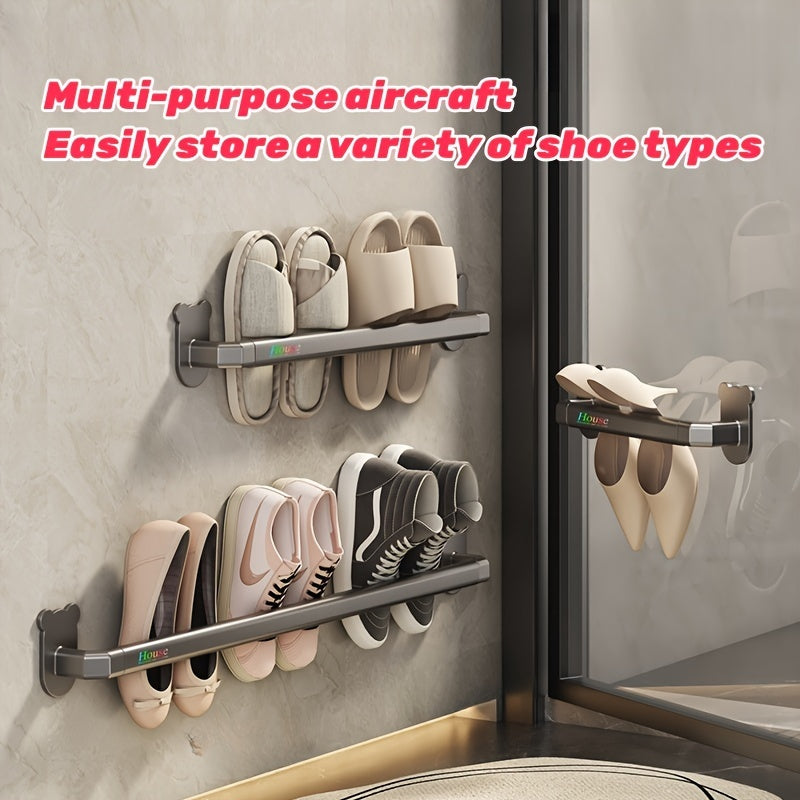 Perforation Bathroom Rack Wall Mounted Shoe Storage Rack