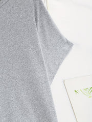 Women's Plus Size Pajama Set - Short Sleeve Tee & Shorts