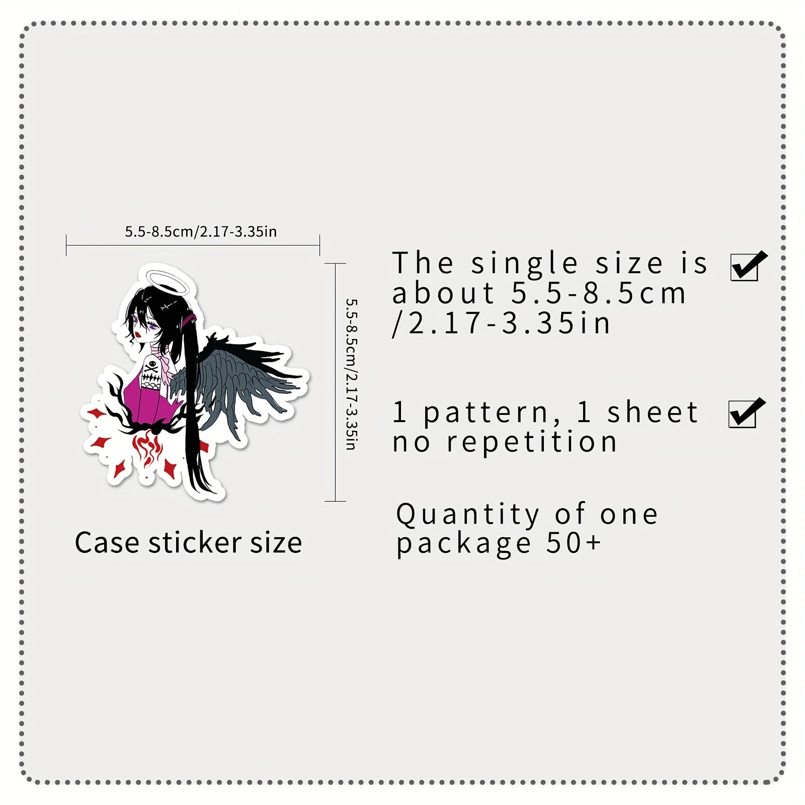50pcs Anime Cartoon Waterproof Stickers DIY Decorative Luggage Stickers