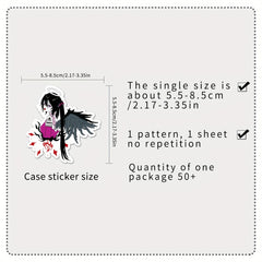 50pcs Anime Cartoon Waterproof Stickers DIY Decorative Luggage Stickers