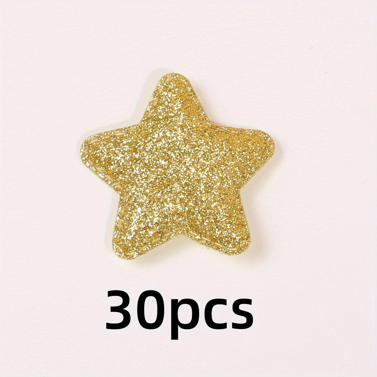 30pcs Glitter Sequin Accessory Set for DIY Hair Clothes Shoes - No Clips