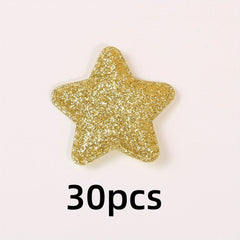 30pcs Glitter Sequin Accessory Set for DIY Hair Clothes Shoes - No Clips