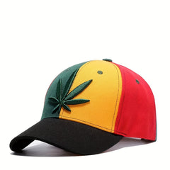 Embroidered Maple Leaf Hat Men's Hip Hop Baseball Cap