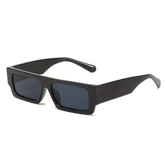 Y2K Rectangle Sunglasses Hip-hop Candy Flat Top UV400