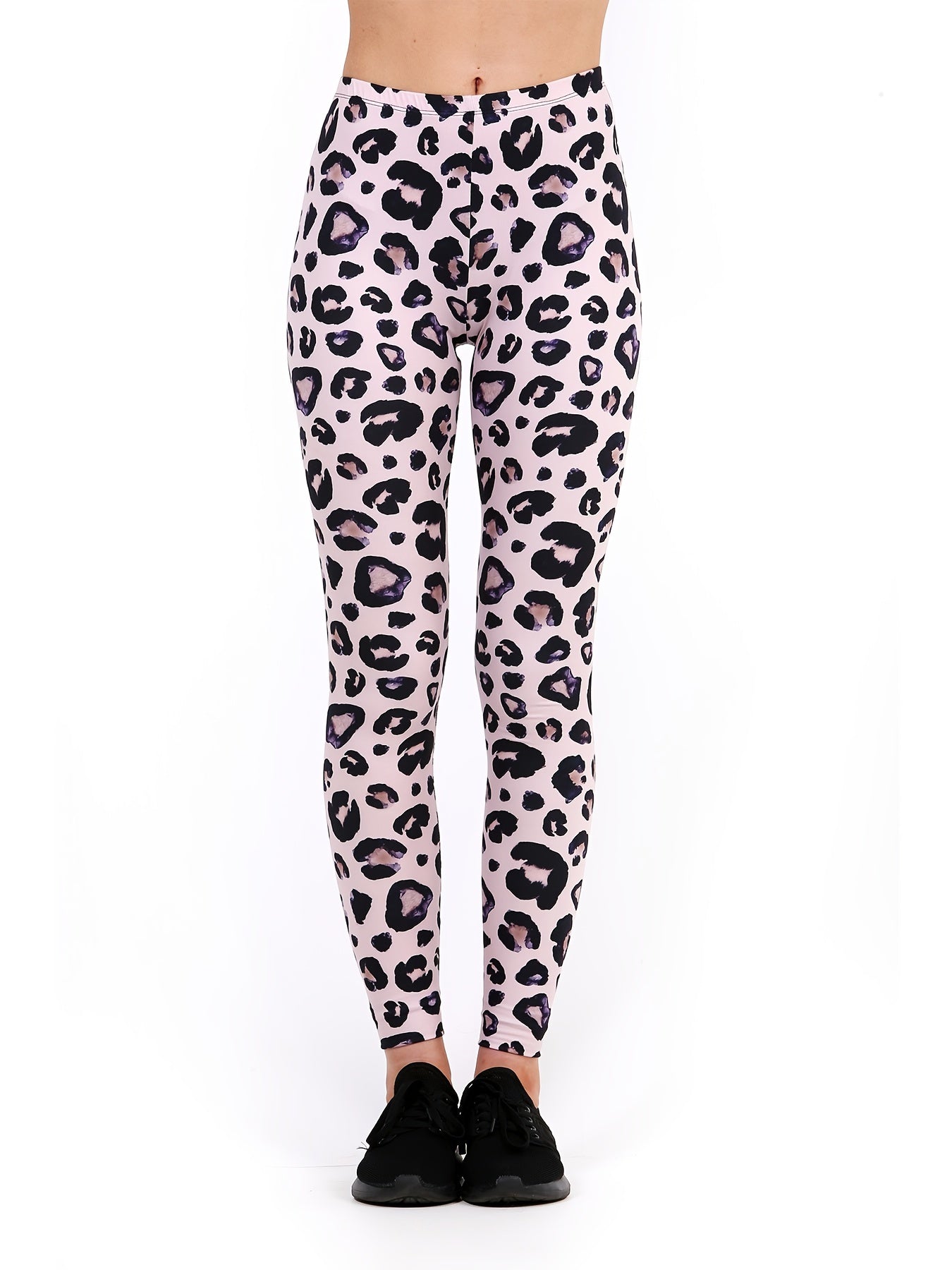 Leopard Print High Waist Leggings Sexy Long Length