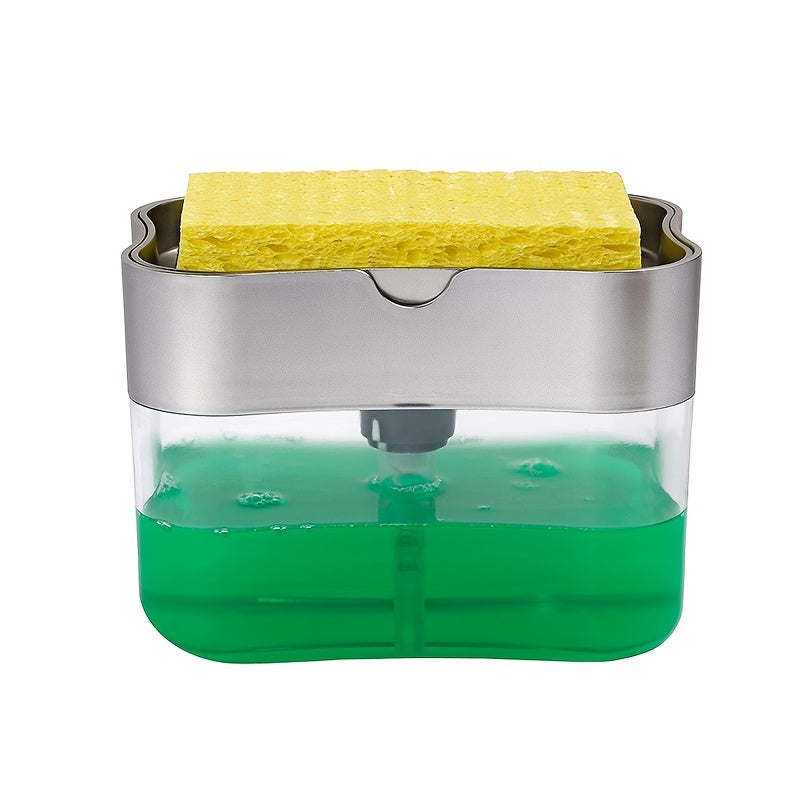 Dish Soap Dispenser with Sponge Holder - Soap Pump and Caddy
