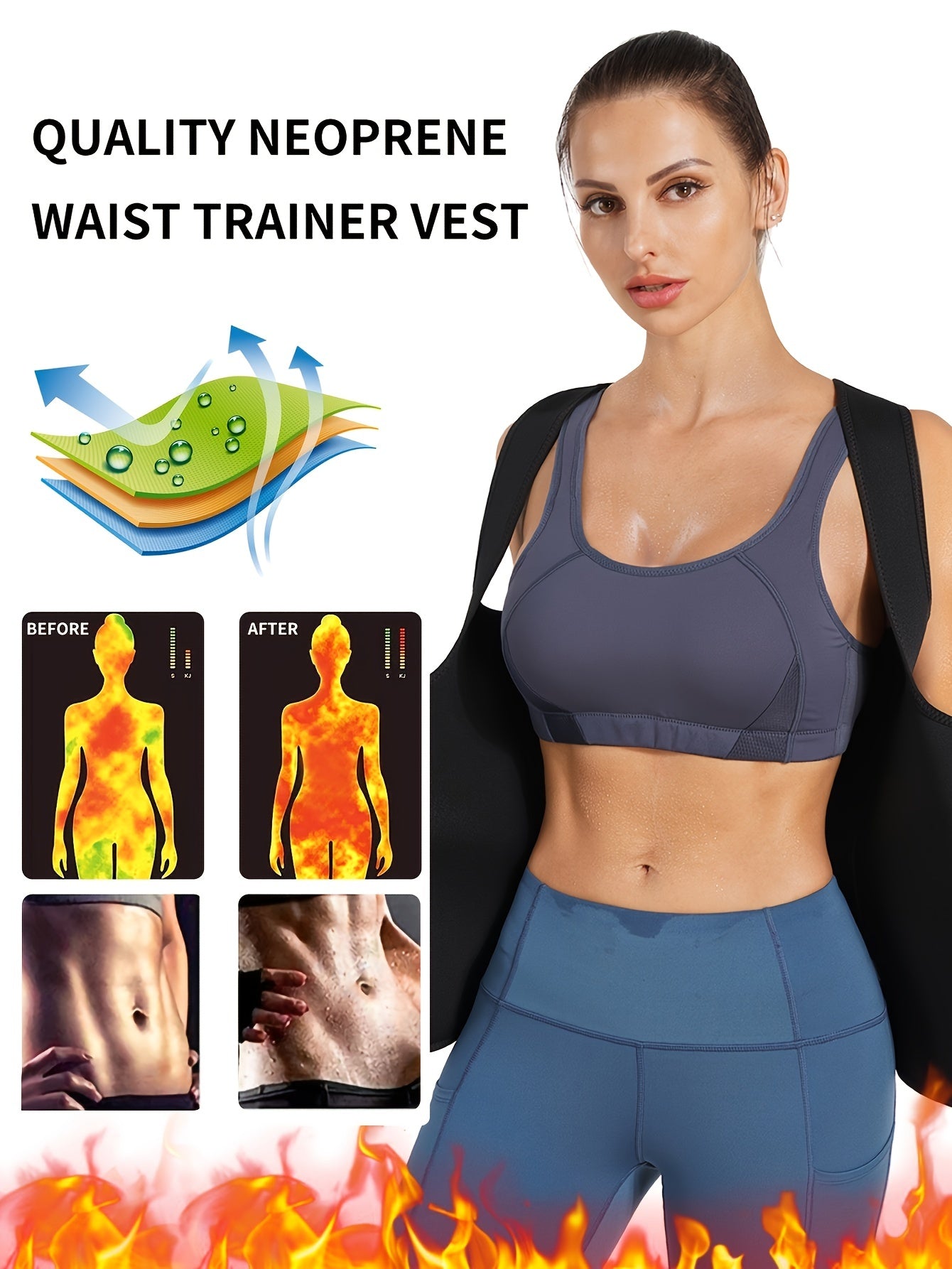 Tummy Control Tank Top Waist Trainer Slimmer