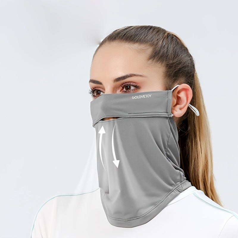 Summer Sunscreen Mask Outdoor Cycling Sunshade Uv Feeling Silk Scarf