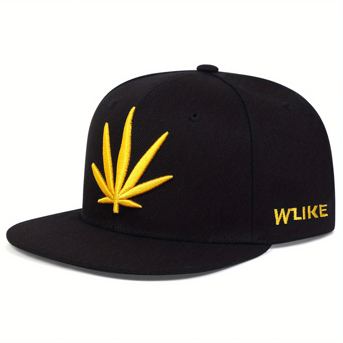 Men's Leaf Embroidery Baseball Cap Street Hip Hop Hat