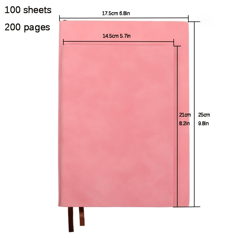 200 Pages Office Journaling Notebook A5 B5 PU Cover