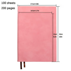 200 Pages Office Journaling Notebook A5 B5 PU Cover