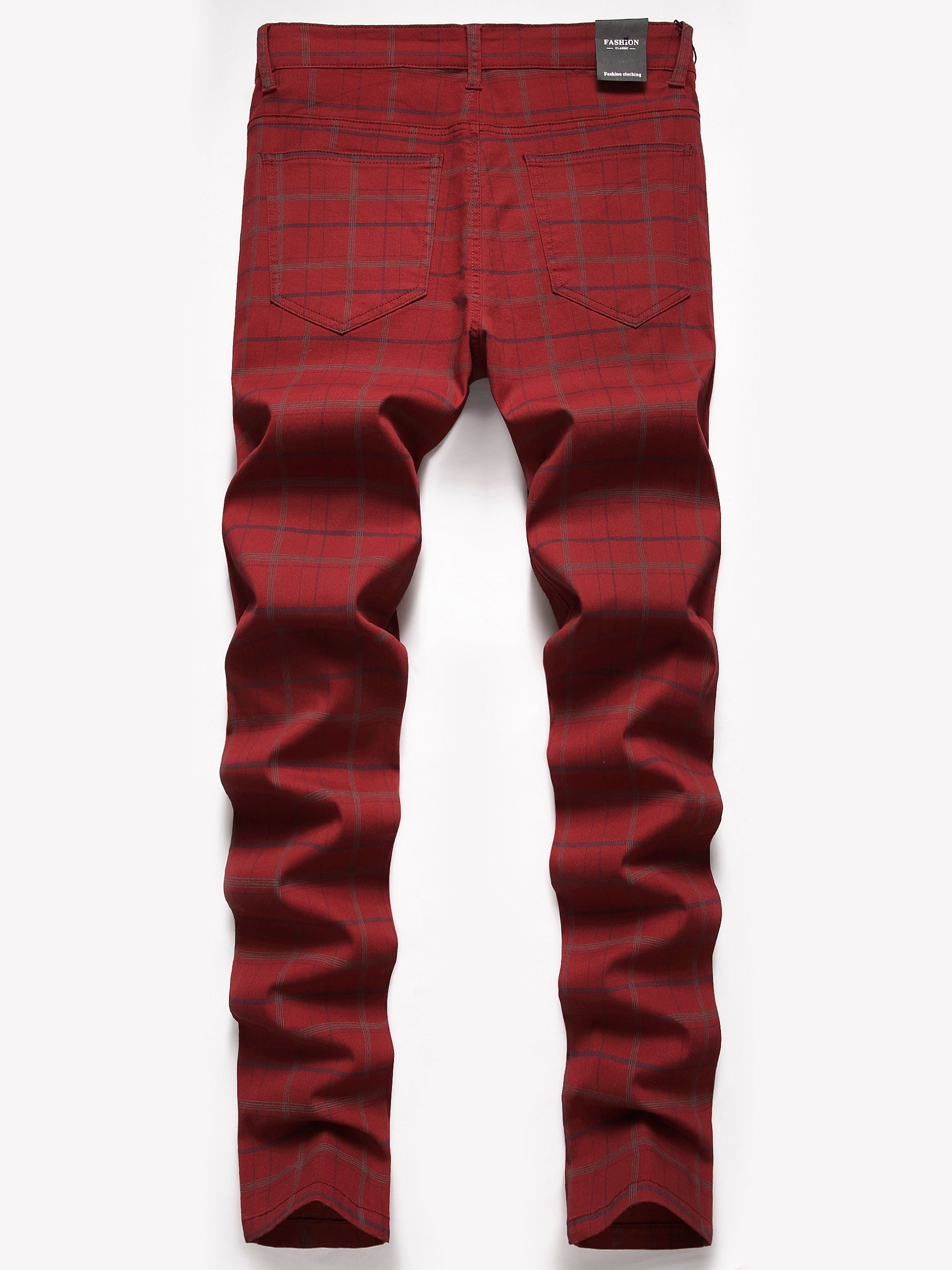 Men's Retro Plaid Stretch Casual Pants