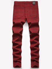 Men's Retro Plaid Stretch Casual Pants