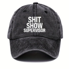 Vintage Distressed Baseball Cap Funny Letter Print Unisex Outdoor Accessory