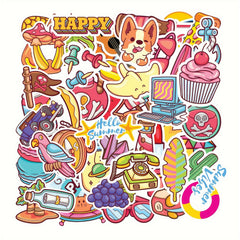 50pcs Waterproof Vinyl Stickers Water Bottles Laptop Skateboard