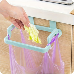 Hangable Cabinet Door Trash Rack Door Back Trash Bag Organizer Plastic Bag Rack