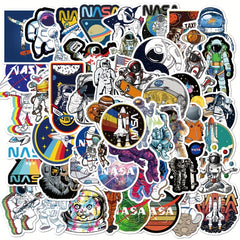 50pcs Space Astronaut Waterproof Vinyl Sticker for Teens
