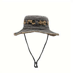 Casual Vintage Men's Fisherman Hat Big Brim Outdoor Sun Hat