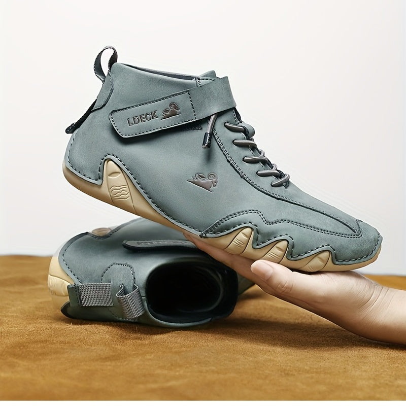 Men's Lace-up Sneakers Casual Walking Shoes Comfortable Boots
