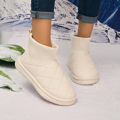 Women's Quilted Winter Snow Boots Anti-slip Ankle Boots