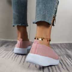 Women's Breathable Mesh Slip-On Walking Shoes