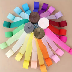 6 Rolls Crepe Paper Streamers Party Decoration 900cm