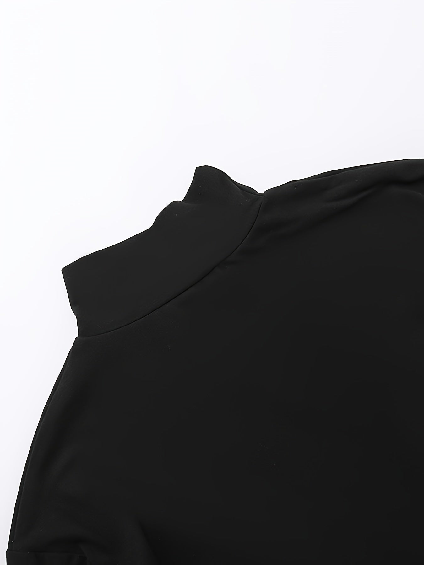 Turtleneck Faux Leather Long Sleeve Bodycon Bodysuit