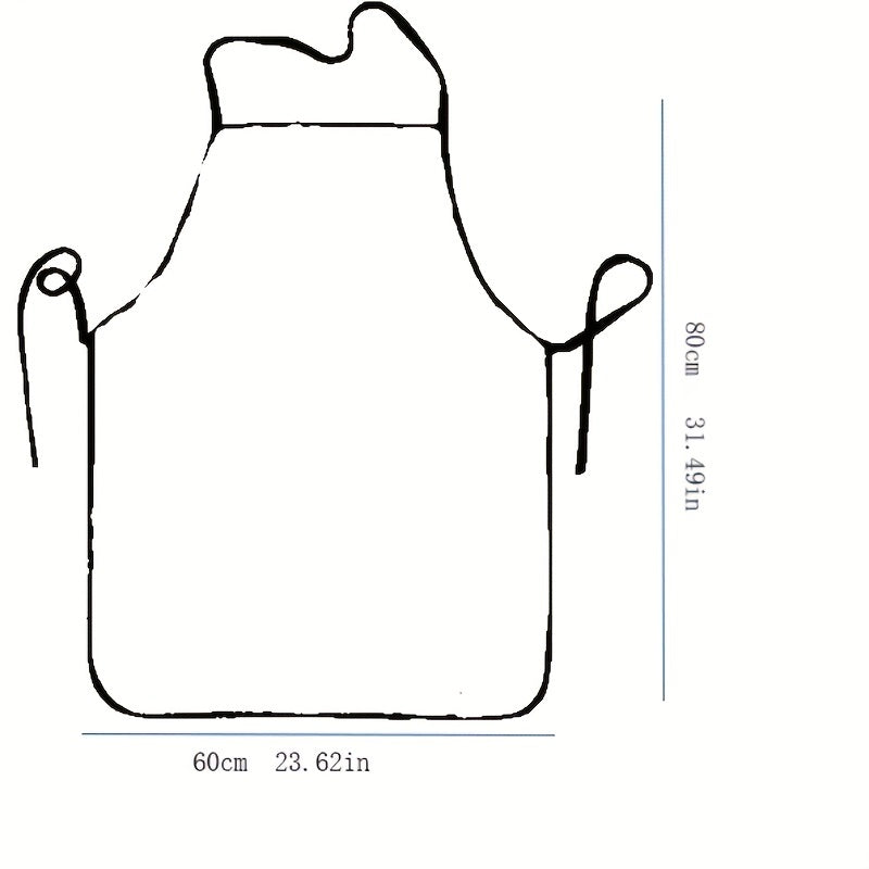 2pcs set Polyester Apron Cooking Kitchen Aprons For Couples