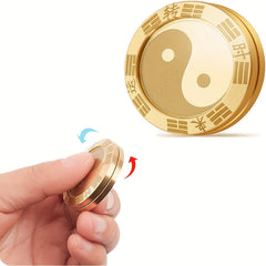 Metal Fidget Spinners Lucky Coins Tai Chi Symbols Tactile Toys