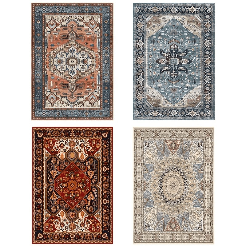 Boho Carpet Floor Mat Ethnic Style Persian Carpet 80 120 Polyester Rectangle Rug