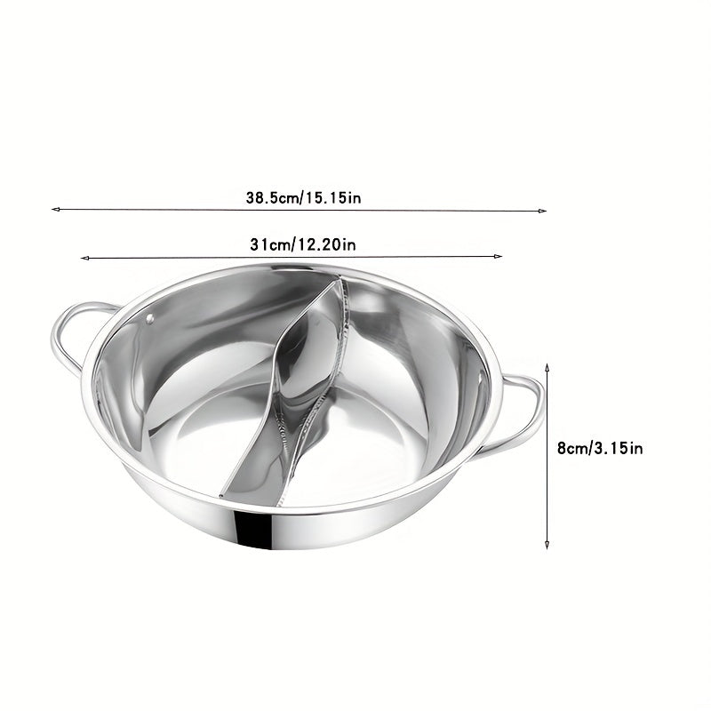 Stainless Steel Hot Pot Divider 30 33 02cm Sichuan Hotpot Shabu Pot