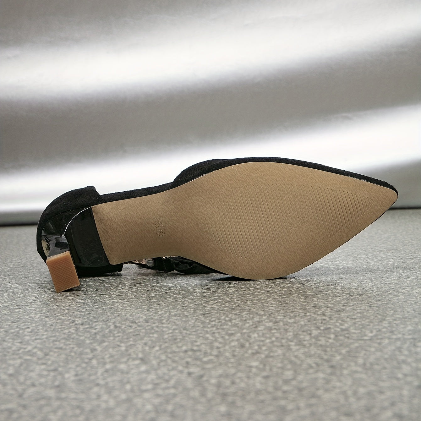 Women's Faux Pearl Block Heel Pumps