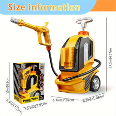 Kids Pressure Car Washer Toy Cleaning Set Role Play Gift