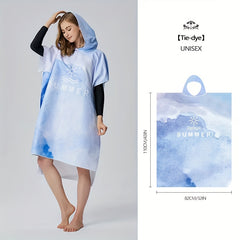 Quick Drying Hooded Beach Towel Microfiber Beach Towel With Hood