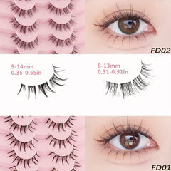 7 Pairs Natural Look 3D Faux Mink Cluster Lashes Set