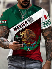 MEXICO Chicken 3D Print Men's Comfy T-shirt Graphic Tee