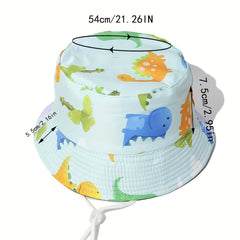 Kids' Dinosaur Sunshade Bucket Hat for Outdoor Protection