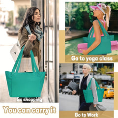 Portable Canvas Yoga Mat Storage Bag for Outdoor Exercise