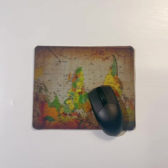 Retro Cloth Surface Mouse Pad Set with Anti-skid Rubber