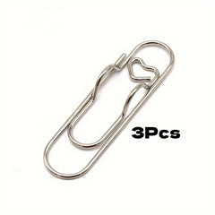 3pc Metal Pen Clips Multifunctional Pen Clip Notebook Bookmark Paper Holder