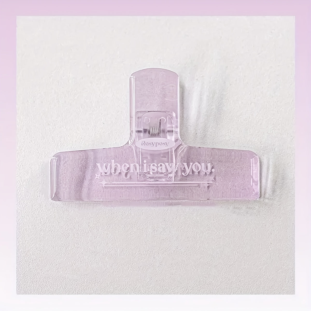 Acrylic Clip Stationery Holder Large Clip