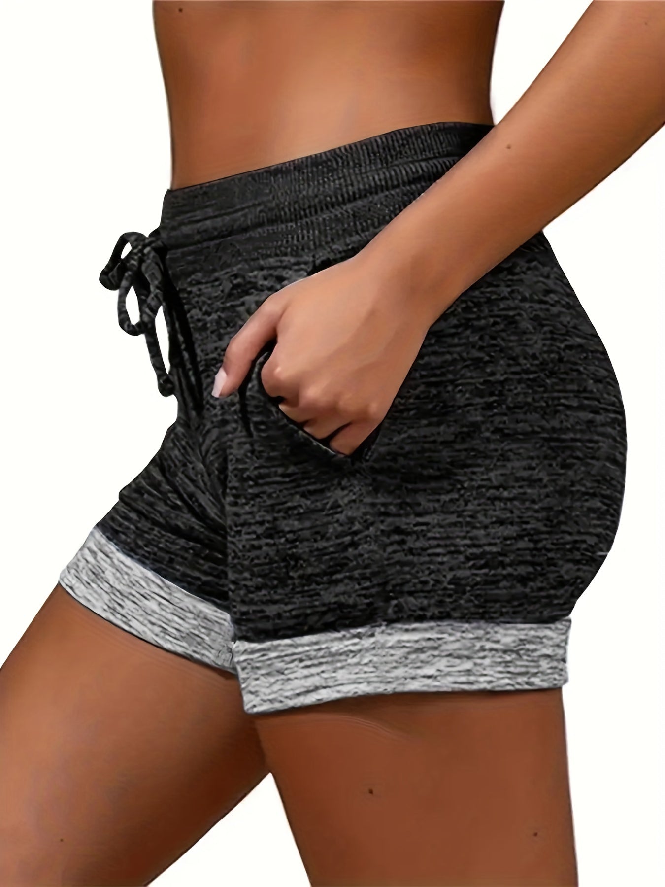 Butterfly Pattern Drawstring Shorts for Women