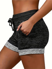 Butterfly Pattern Drawstring Shorts for Women