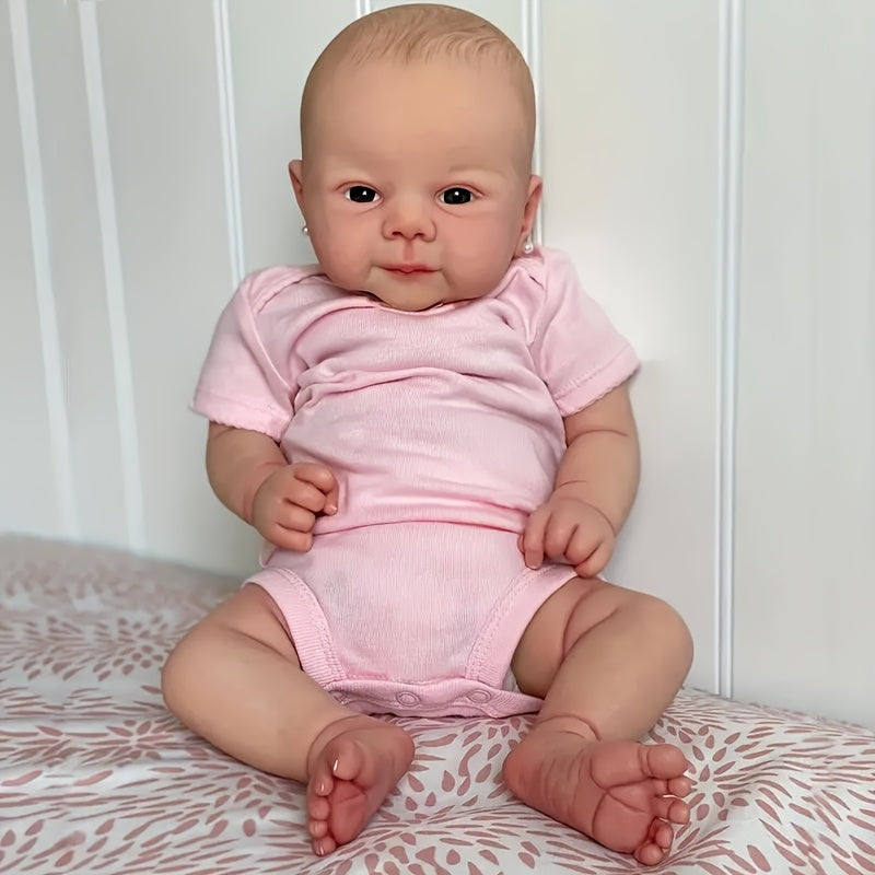 Realistic Reborn Baby Doll Soft Touch 3D Light Beige Visible Veins