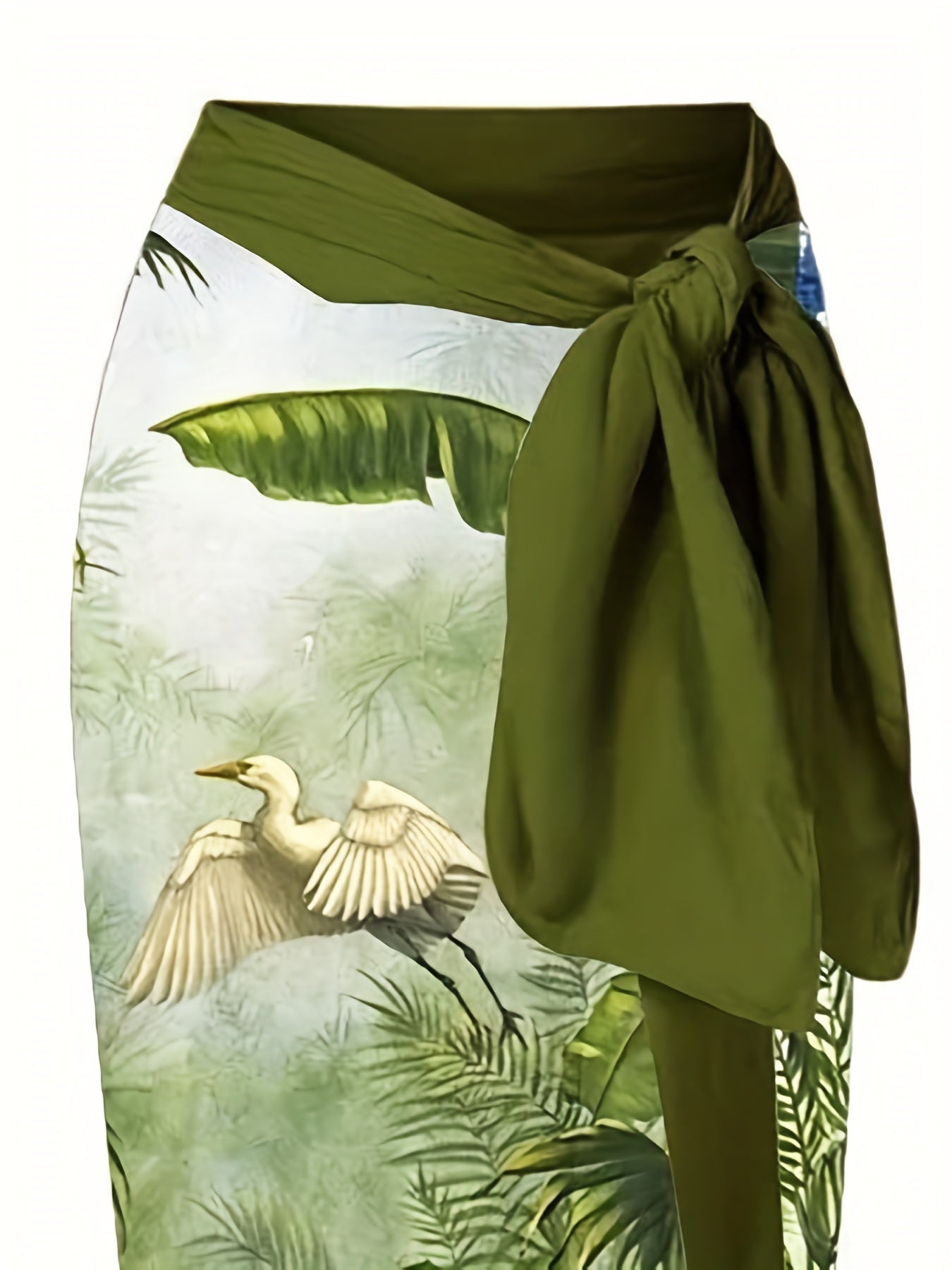 Painting Print Tankini Set + Wrap Skirt