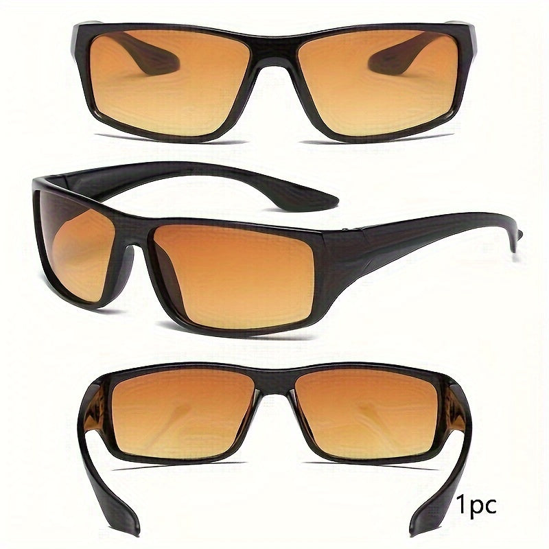 Night Vision Cycling Glasses Yellow Lens TV Sunglasses Goggles
