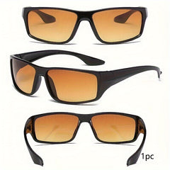 Night Vision Cycling Glasses Yellow Lens TV Sunglasses Goggles