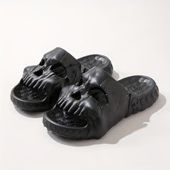 Men's Novelty Skull Slippers Lightweight Slide Outdoor Walking Halloween