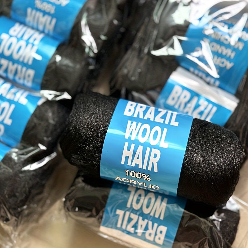 5pcs Brazilian Wool Hair Yarn For Braids Twisting Weaving