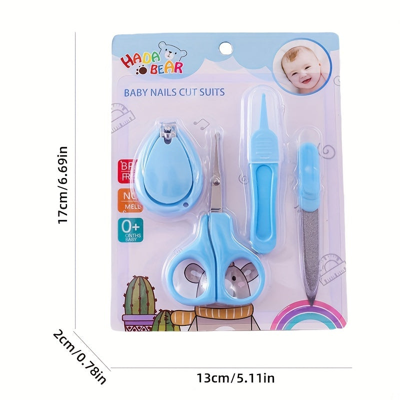 4pcs Anti Pinching Nail Clippers Set for Baby Nails